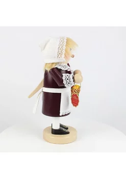 Steinbach Wooden Chubby Nutcracker, Pilgrim Lady, 11.5" -Dainty Home Discount Store Belk 1002
