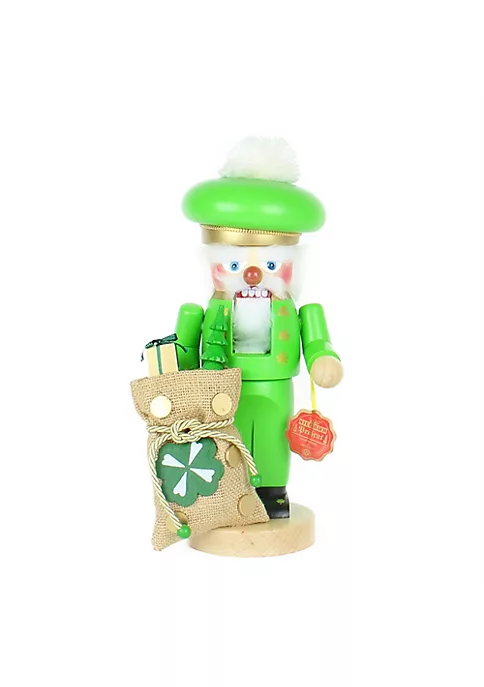 Steinbach (#S1329) Chubby Irish Santa Nutcracker, 12" 1 Steinbach (#S1329) Chubby Irish Santa Nutcracker, 12"