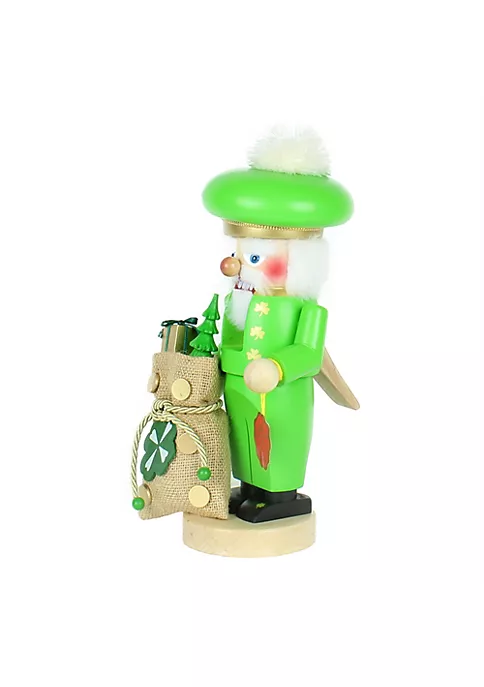 Steinbach (#S1329) Chubby Irish Santa Nutcracker, 12" 2 Steinbach (#S1329) Chubby Irish Santa Nutcracker, 12" - Image 2