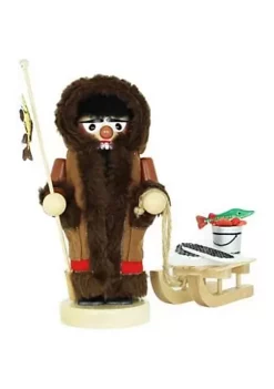 Steinbach Wooden Chubby Nutcracker, Eskimo with Sleigh