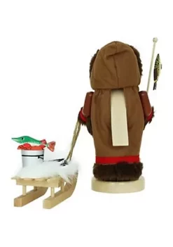 Steinbach Wooden Chubby Nutcracker, Eskimo with Sleigh -Dainty Home Discount Store Belk 1122