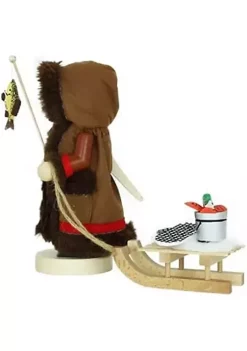 Steinbach Wooden Chubby Nutcracker, Eskimo with Sleigh -Dainty Home Discount Store Belk 1123
