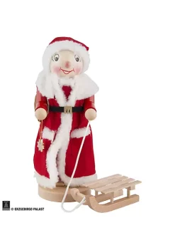 Steinbach Volkskunst Handmade Nutcracker, Mrs. Santa with Sleigh, 14" -Dainty Home Discount Store Belk 1133