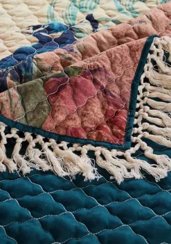 Barefoot Bungalow Eden Peacock Quilt and Pillow Sham Set -Dainty Home Discount Store Belk 1198