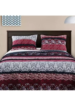 Barefoot Bungalow Monroe Reversible Perfect Pillow Sham - Standard 20x26", Multicolor