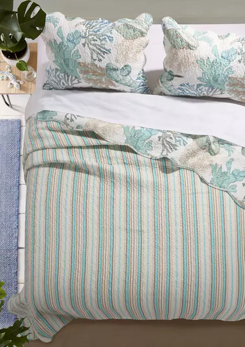 Barefoot Bungalow Atlantis Quilt and Pillow Sham Set 2 Barefoot Bungalow Atlantis Quilt and Pillow Sham Set - Image 2