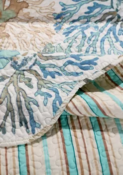 Barefoot Bungalow Atlantis Quilt and Pillow Sham Set 6 Barefoot Bungalow Atlantis Quilt and Pillow Sham Set -Dainty Home Discount Store Belk 1210