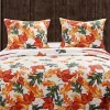 Barefoot Bungalow Falling Leaves Reversible Cotton Pillow Sham - King 20x36", Multicolor