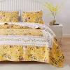 Greenland Home Fashions Barefoot Bungalow Finley Quilt and Pillow Sham Set - King 105x95", Yellow
