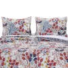 Barefoot Bungalow Perry Floral Print Reversible Perfect Pillow Sham - King 20x36", Multicolor