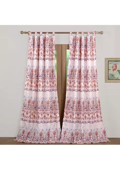 Barefoot Bungalow Amber Window Curtain Panel Pair (2) - 42x84", Multi