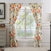 Barefoot Bungalow Willow 2 Panel And 2 Tie Back with 3" Rod Pocket Window Curtain - 42x84", Multi