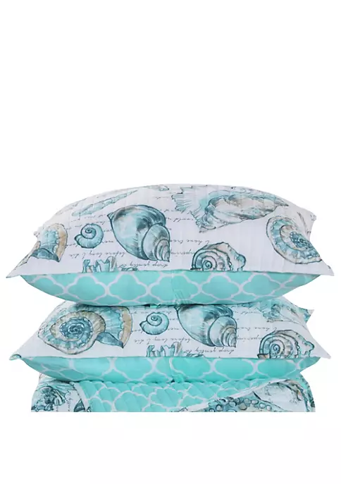 Barefoot Bungalow Cruz Pillow Sham - King 20" x 36", Multicolor 1 Barefoot Bungalow Cruz Pillow Sham - King 20" x 36", Multicolor