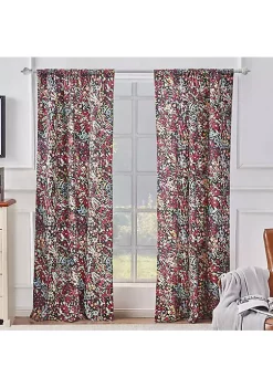 Greenland Home Fashions Barefoot Bungalow Alice Window Panel Pair - 42x84", Midnight