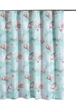 Barefoot Bungalow Bath Shower Curtain Ocean -Turquoise 72x72 -Dainty Home Discount Store Belk 1383