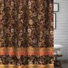 Barefoot Bungalow Audrey Bath Shower Curtain - 72x72", Chocolate