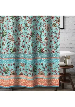 Barefoot Bungalow Audrey Bath Shower Curtain - Turquoise 72x72 -Dainty Home Discount Store Belk 1404