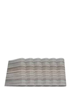 Dainty Home Multistripes Woven Textilene Reversible Square Set of 6 Placemats -Dainty Home Discount Store Belk 178