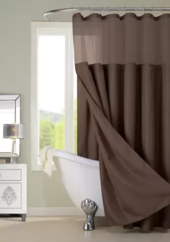 Dainty Home Smart Design Complete 2 in 1 Waffle Weave Hotel Spa Style Fabric Shower Curtain 16 Dainty Home Smart Design Complete 2 in 1 Waffle Weave Hotel Spa Style Fabric Shower Curtain -Dainty Home Discount Store Belk 194