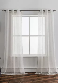 Dainty Home Krystal Mesh Textured Lurex Light Filtering Window Panel Pair -Dainty Home Discount Store Belk 211