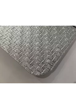 Dainty Home Set of 4 Cambria Metallic Textured Faux Leather Rectangular Placemats -Dainty Home Discount Store Belk 242