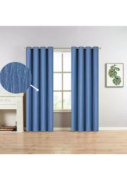 Dainty Home Briggite 3D Embossed Jacquard Design Extra Wide Window Panel Pair -Dainty Home Discount Store Belk 250