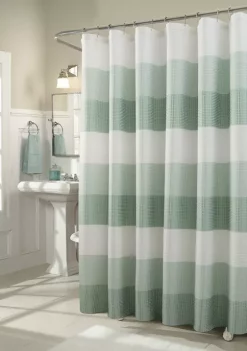 Dainty Home Waffle Weave Ombré Stripe Fabric Shower Curtain 10 Dainty Home Waffle Weave Ombré Stripe Fabric Shower Curtain -Dainty Home Discount Store Belk 264