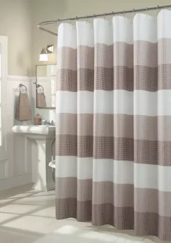 Dainty Home Waffle Weave Ombré Stripe Fabric Shower Curtain 12 Dainty Home Waffle Weave Ombré Stripe Fabric Shower Curtain -Dainty Home Discount Store Belk 266