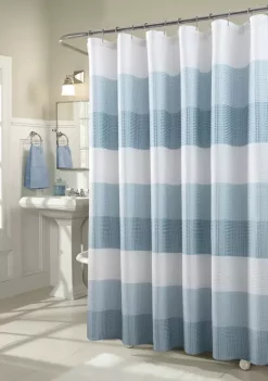 Dainty Home Waffle Weave Ombré Stripe Fabric Shower Curtain 13 Dainty Home Waffle Weave Ombré Stripe Fabric Shower Curtain -Dainty Home Discount Store Belk 267