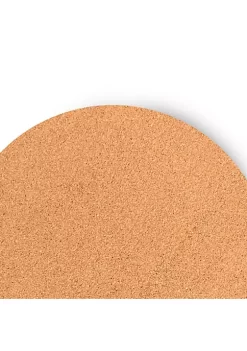 Dainty Home Marble Cork Foil Printed Marble Granite Designed Thick Cork Textured 4" x 4" Round Coaster Set of 4 -Dainty Home Discount Store Belk 291