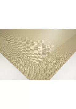 Dainty Home Santa Monica Woven Textilene Crossweave with Solid Geometric Pattern Reversible Rectangular Placemat - Set of 6 -Dainty Home Discount Store Belk 30