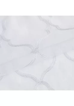 Dainty Home Springfield 3D Embroidered Sheer Single Window Panel -Dainty Home Discount Store Belk 303