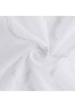 Dainty Home Springfield 3D Embroidered Sheer Single Window Panel -Dainty Home Discount Store Belk 304