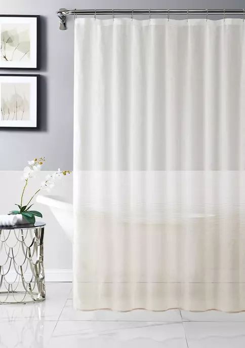 Dainty Home Linea Semi-Sheer Ombré Shower Curtain 8 Dainty Home Linea Semi-Sheer Ombré Shower Curtain - Image 8