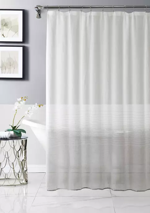 Dainty Home Linea Semi-Sheer Ombré Shower Curtain 9 Dainty Home Linea Semi-Sheer Ombré Shower Curtain - Image 9