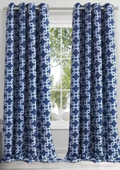 Dainty Home Interlock Printed Blackout Thermal Insulated Single Window Panel -Dainty Home Discount Store Belk 333