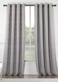 Dainty Home St.Pierre 3D Tonal Embroidered Room Darkening Single Window Panel -Dainty Home Discount Store Belk 344