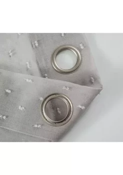 Dainty Home Ribbons Embellished Lurex Linen Look Light Filtering Window Panel Pair -Dainty Home Discount Store Belk 374