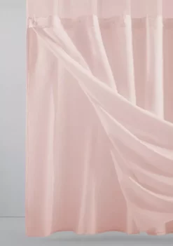 Dainty Home Smart Design Complete 2 in 1 Waffle Weave Hotel Spa Style Fabric Shower Curtain -Dainty Home Discount Store Belk 391