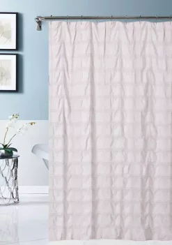 Dainty Home Crinkle Embossed Plaid Designed Shower Curtain -Dainty Home Discount Store Belk 400