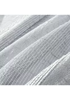 Dainty Home Megan Chenille Embroidered Stripes Linen Look Light Filtering Window Panel Pair -Dainty Home Discount Store Belk 404