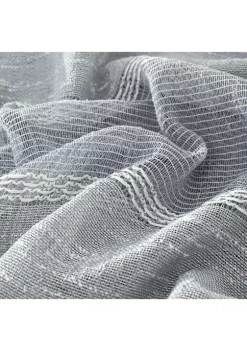 Dainty Home Megan Chenille Embroidered Stripes Linen Look Light Filtering Window Panel Pair -Dainty Home Discount Store Belk 405