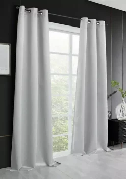 Dainty Home Stars Metallic Blackout Thermal Insulated Window Panel Pair -Dainty Home Discount Store Belk 436