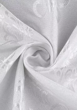 Dainty Home Majestic Satin Embroidered Shower Curtain in White -Dainty Home Discount Store Belk 443