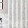 Dainty Home Rita Chenille Embroidererd Fabric Shower Curtain