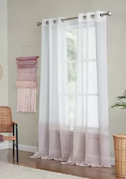 Dainty Home Linea Ombre Striped Linen Look Light Filtering Window Panel Pair -Dainty Home Discount Store Belk 510