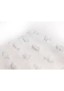 Dainty Home Cut Flower Linen Look Curtain Panel Pair With Floral Cotton Like Puffs -Dainty Home Discount Store Belk 521