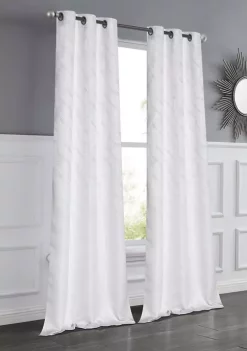 Dainty Home Lexington Threaded Lurex Jacquard Design Room Darkening Window Panel Pair -Dainty Home Discount Store Belk 530