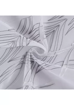 Dainty Home New Wave 3D Wave Embroidered Linen Look Light Filtering Window Panel Pair -Dainty Home Discount Store Belk 539