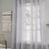 Dainty Home Natural Tassels Linen Look Light Filtering Window Panel Pair With 3D Tonal Tassels